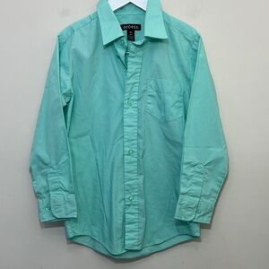 George Boys Light Green Long Sleeve Shirt Size 6/7